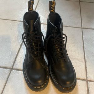 Black platform Doc Martens